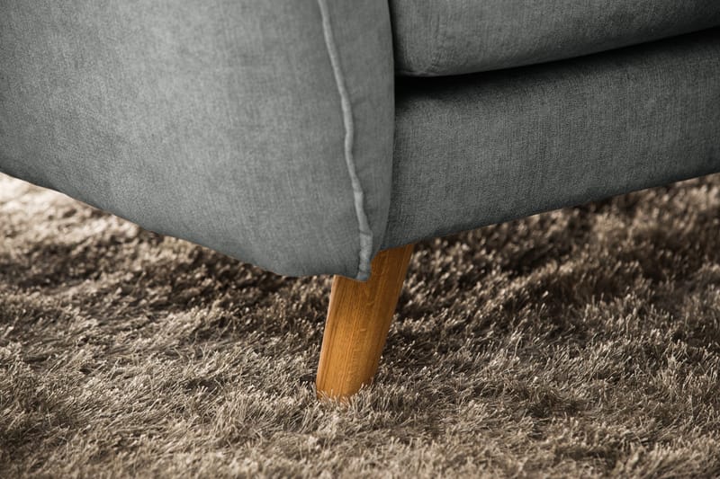 Trend Lyx 6-personers Vendbar L-formet Hjørnesofa i Stof - Grå - Møbler - Sofaer - Hjørnesofa