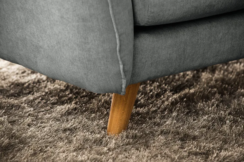 Trend Lyx 6-personers Vendbar L-formet Hjørnesofa i Stof - Grå - Møbler - Sofaer - Hjørnesofa