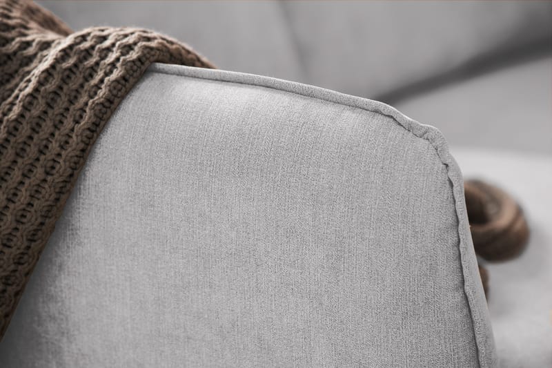 Trend Lyx 6-personers Vendbar L-formet Hjørnesofa i Stof - Lysegrå - Møbler - Sofaer - Hjørnesofa