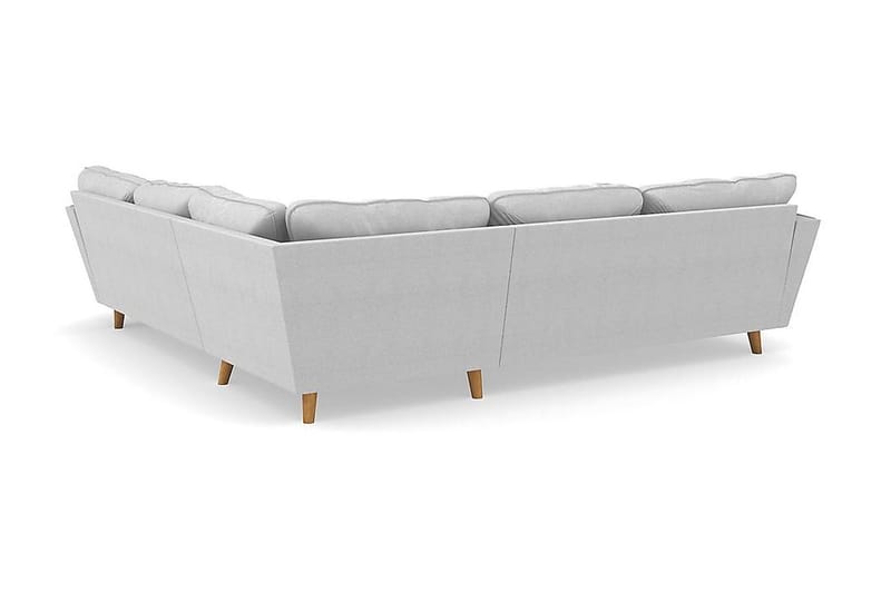 Trend Lyx 6-personers Vendbar L-formet Hjørnesofa i Stof - Lysegrå - Møbler - Sofaer - Hjørnesofa