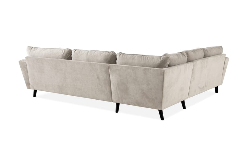 Trend Lyx 6-personers Vendbar L-formet Hjørnesofa i Stof - Beige - Møbler - Sofaer - Hjørnesofa