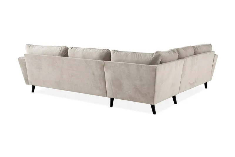 Trend Lyx 6-personers Vendbar L-formet Hjørnesofa i Stof - Beige - Møbler - Sofaer - Hjørnesofa