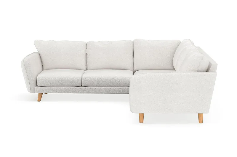 Trend Lyx Hjørnesofa Vendbar - Hvid|Bouclé - Møbler - Sofaer - Hjørnesofa
