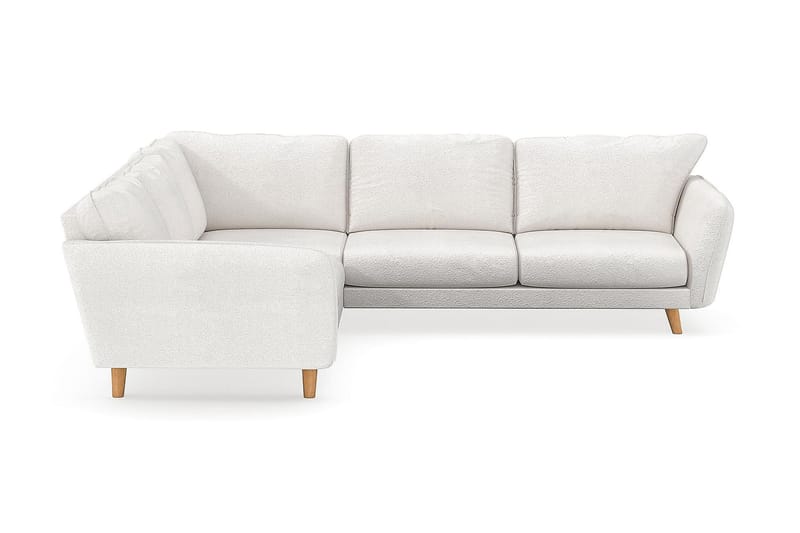 Trend Lyx Hjørnesofa Vendbar - Hvid|Bouclé - Hjørnesofa