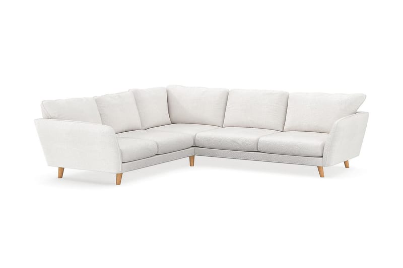 Trend Lyx Hjørnesofa Vendbar - Hvid|Bouclé - Hjørnesofa