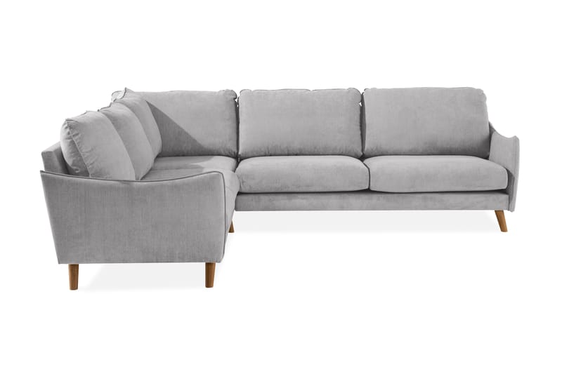 Trend Lyx Hjørnesofa Vendbar - Lysegrå/Eg - Hjørnesofa