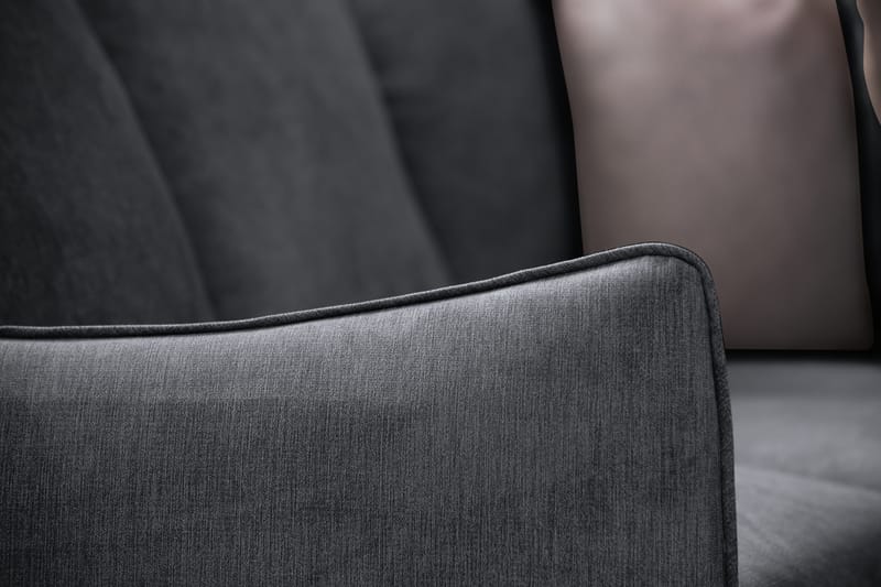 Trend Lyx Hjørnesofa Vendbar - Mørkegrå/Eg - Møbler - Sofaer - Hjørnesofa