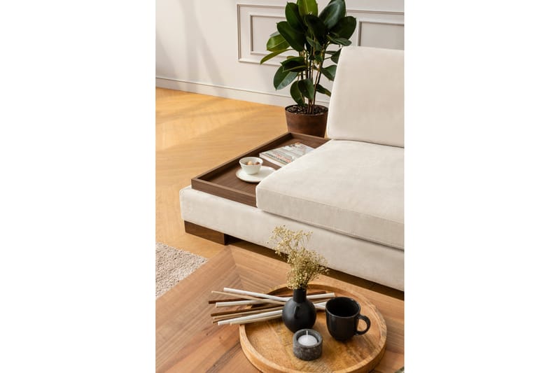 Tulima Sofa med Chaiselong Højre - Beige/Natur - Møbler - Sofaer - Hjørnesofa