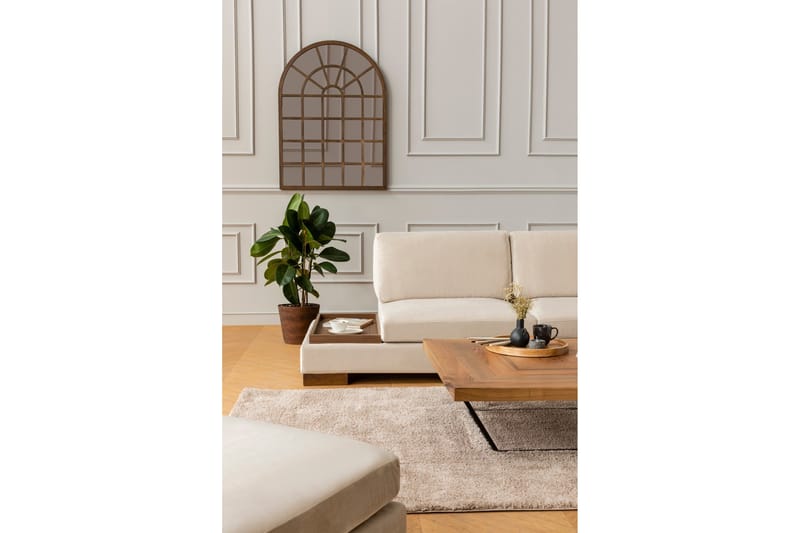 Tulima Sofa med Chaiselong Højre - Beige/Natur - Møbler - Sofaer - Hjørnesofa