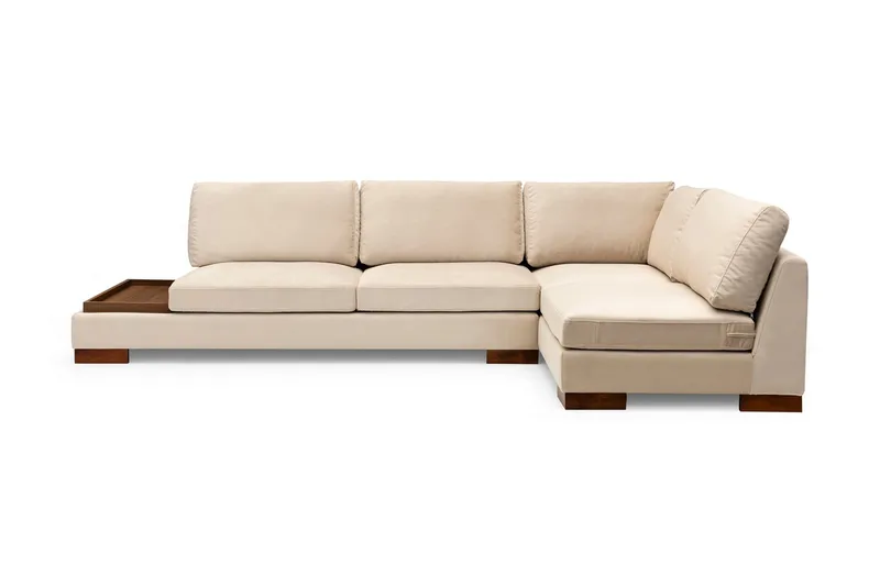 Tulima Sofa med Chaiselong Højre, Beige/Natur