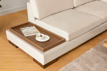 Tulima Sofa med Chaiselong Højre - Beige/Natur - Møbler - Sofaer - Hjørnesofa
