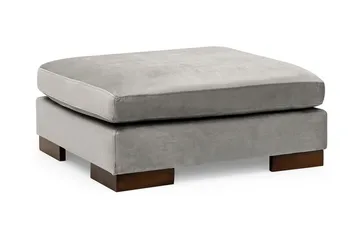 Tulima Sofa med Chaiselong m Puf Højre - Lysegrå/Natur - Møbler - Sofaer - Hjørnesofa