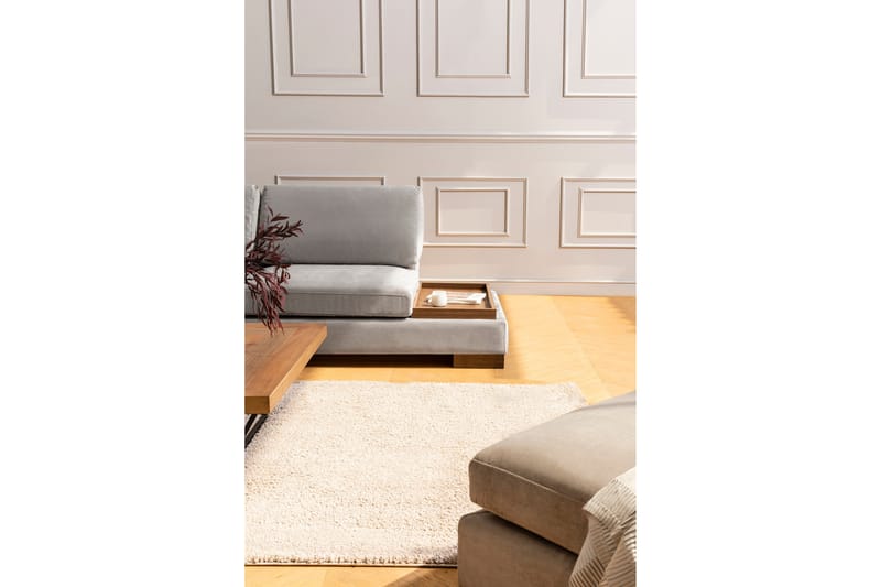 Tulima Sofa med Chaiselong m Puf Venstre - Lysegrå/Natur - Møbler - Sofaer - Hjørnesofa