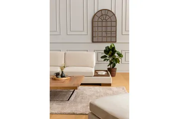 Tulima Sofa med Chaiselong m Puf Venstre - Beige/Natur - Møbler - Sofaer - Hjørnesofa