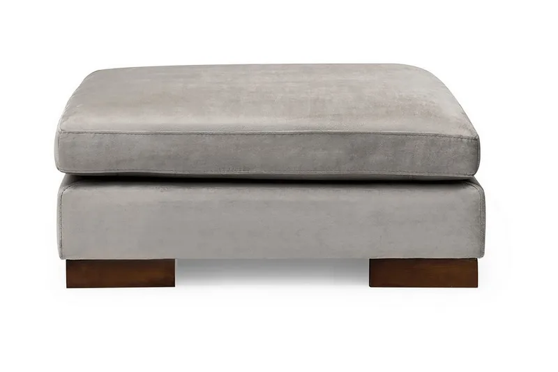 Tulima Sofa med Chaiselong m Puf Højre - Lysegrå/Natur - Møbler - Sofaer - Hjørnesofa