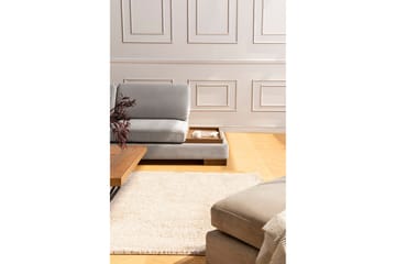Tulima Sofa med Chaiselong m Puf Venstre - Lysegrå/Natur - Møbler - Sofaer - Hjørnesofa