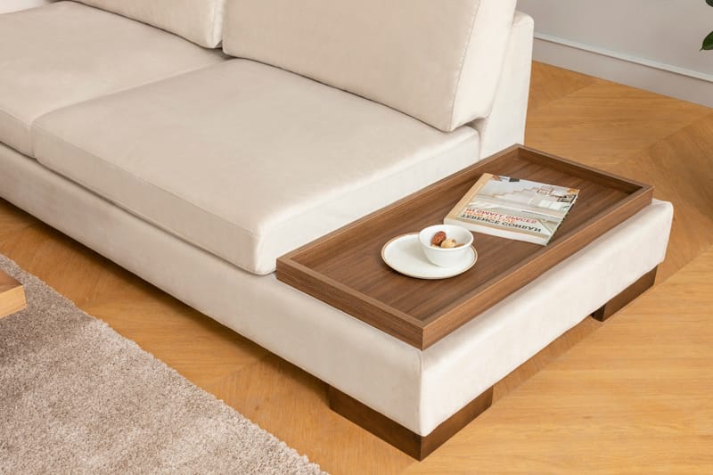 Tulima Sofa med Chaiselong Venstre - Beige/Natur - Møbler - Sofaer - Hjørnesofa