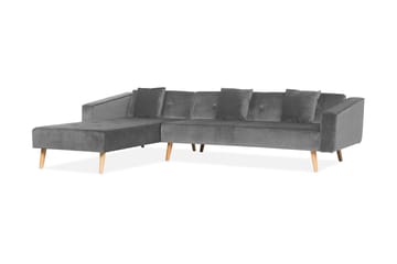 Vadso Hjørnesofa 303 cm - Grå - Møbler - Sofaer - Sovesofaer - Sovesofa chaiselong