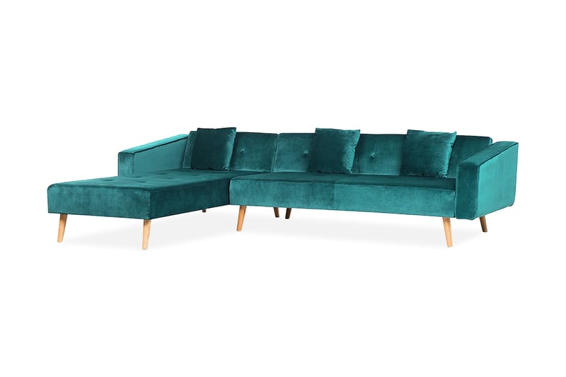 Vadso Hjørnesofa 303 cm - Grøn - Hjørnesofa