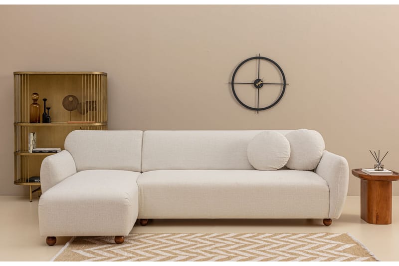 Whitecliffs Chaiselongsofa 3-personers - Hvid - Møbler - Sofaer - Hjørnesofa