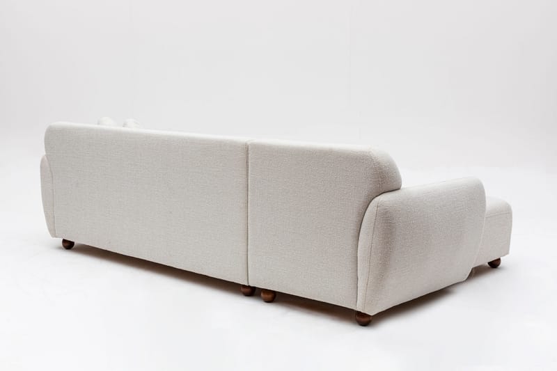 Whitecliffs Chaiselongsofa 3-personers - Hvid - Møbler - Sofaer - Hjørnesofa