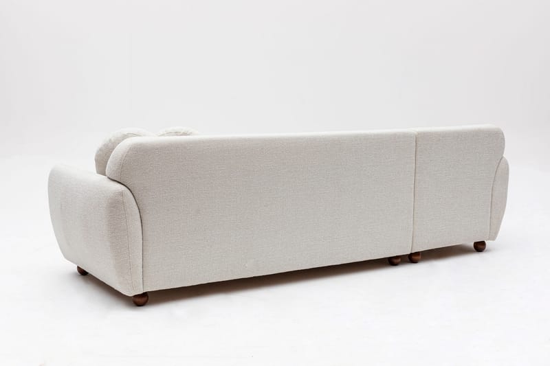 Whitecliffs Chaiselongsofa 3-personers - Hvid - Møbler - Sofaer - Hjørnesofa