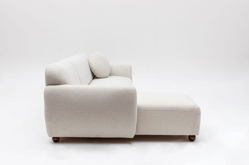 Whitecliffs Chaiselongsofa 3-personers - Hvid - Møbler - Sofaer - Sofa med chaiselong - 3 personers sofa med chaiselong