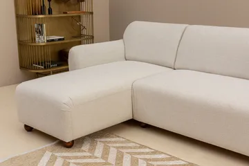 Whitecliffs Chaiselongsofa 3-personers - Hvid - Møbler - Sofaer - Sofa med chaiselong - 3 personers sofa med chaiselong