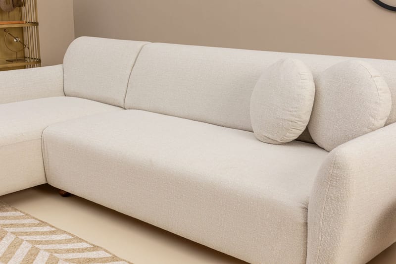 Whitecliffs Chaiselongsofa 3-personers - Hvid - Møbler - Sofaer - Sofa med chaiselong - 3 personers sofa med chaiselong