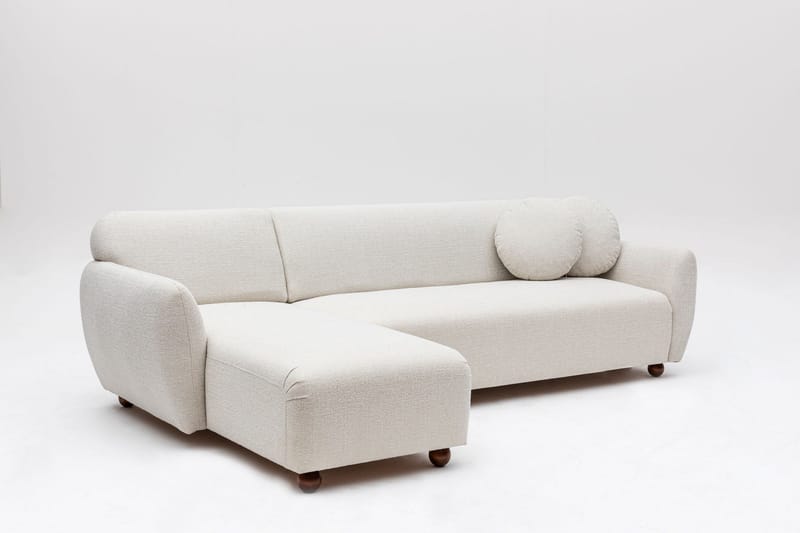 Whitecliffs Chaiselongsofa 3-personers - Hvid - Møbler - Sofaer - Sofa med chaiselong - 3 personers sofa med chaiselong