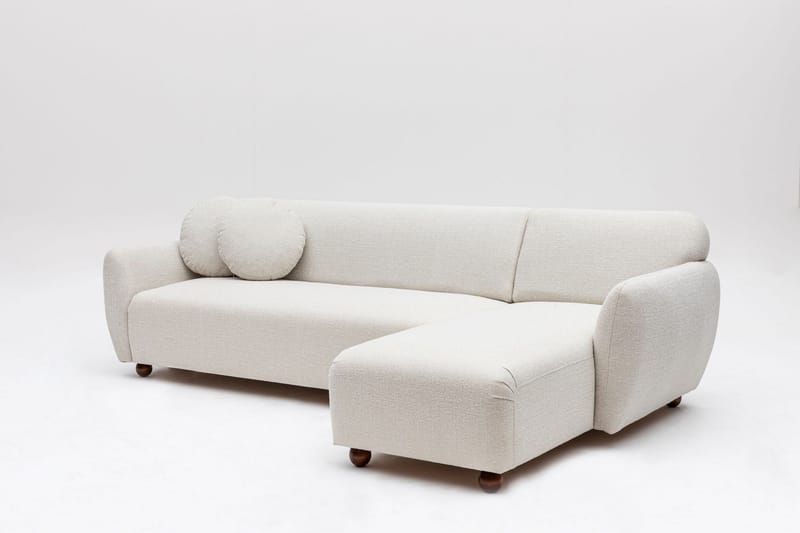 Whitecliffs Chaiselongsofa 3-personers - Hvid - Møbler - Sofaer - Sofa med chaiselong - 3 personers sofa med chaiselong