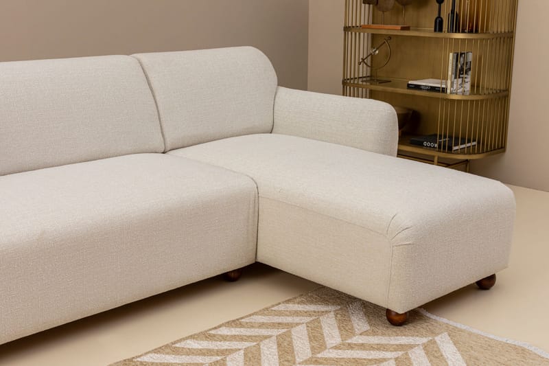 Whitecliffs Chaiselongsofa 3-personers - Hvid - Møbler - Sofaer - Sofa med chaiselong - 3 personers sofa med chaiselong