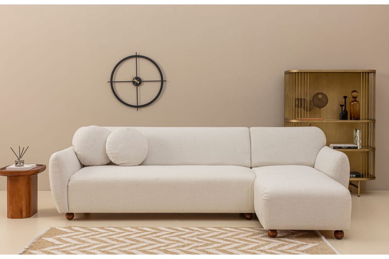 Whitecliffs Chaiselongsofa 3-personers - Hvid - Møbler - Sofaer - Sofa med chaiselong - 3 personers sofa med chaiselong