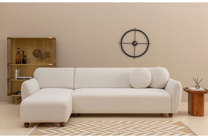 Whitecliffs Chaiselongsofa 3-personers - Hvid - Møbler - Sofaer - Sofa med chaiselong - 3 personers sofa med chaiselong