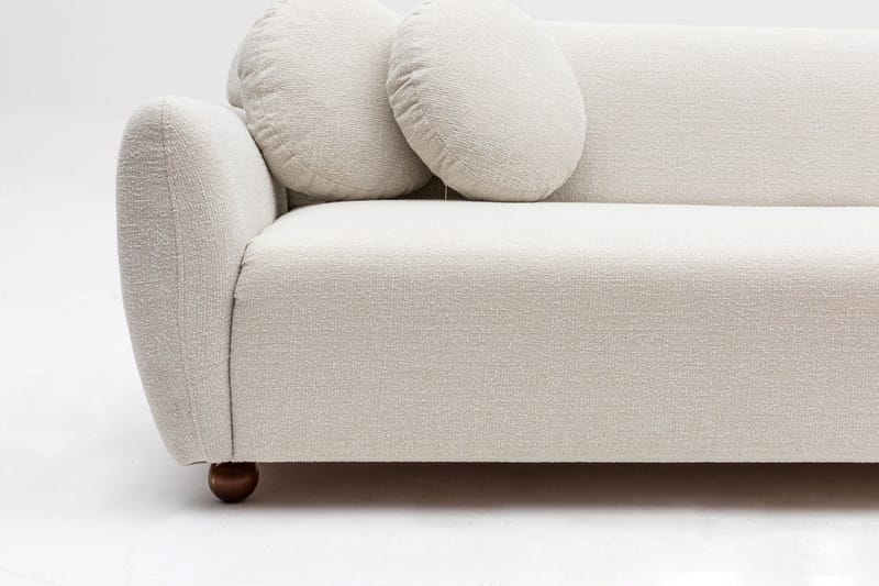 Whitecliffs Chaiselongsofa 3-personers - Hvid - Møbler - Sofaer - Sofa med chaiselong - 3 personers sofa med chaiselong
