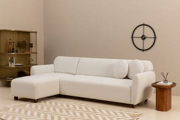 Whitecliffs Chaiselongsofa 3-personers - Hvid - Møbler - Sofaer - Sofa med chaiselong - 3 personers sofa med chaiselong