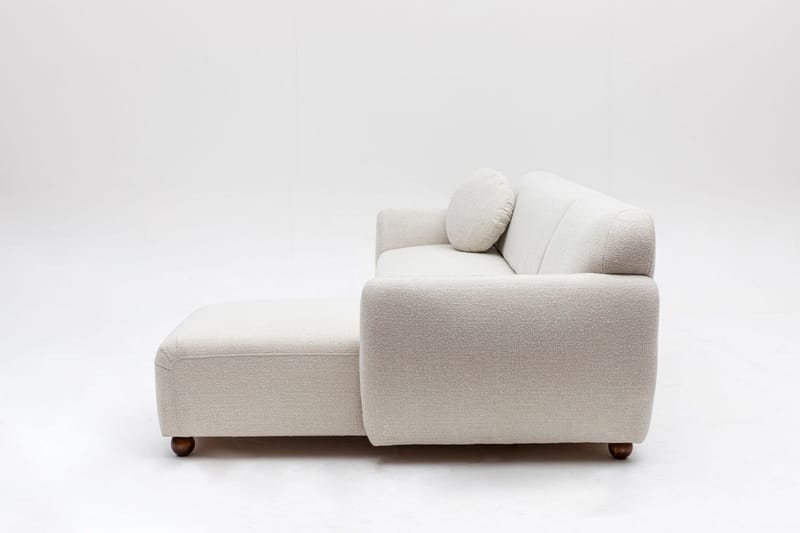 Whitecliffs Chaiselongsofa 3-personers - Hvid - Møbler - Sofaer - Sofa med chaiselong - 3 personers sofa med chaiselong