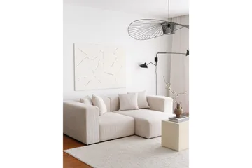 Yolo Hjørnesofa 2-pers - Hvid - Møbler - Sofaer - Sofa med chaiselong - 4 personers sofa med chaiselong