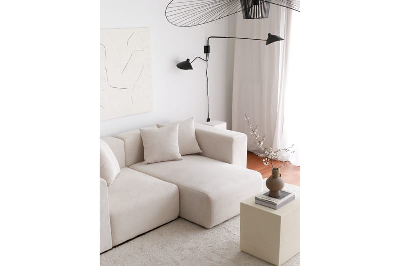 Yolo Hjørnesofa 2-pers - Hvid - Møbler - Sofaer - Hjørnesofa - Hjørnesofa med chaiselong