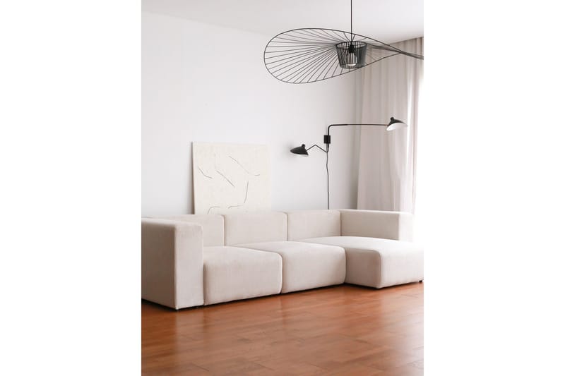 Yolo Hjørnesofa 4-pers - Hvid - Møbler - Sofaer - Hjørnesofa - Hjørnesofa med chaiselong