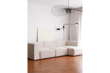 Yolo Hjørnesofa 4-pers - Hvid - Møbler - Sofaer - Sofa med chaiselong - 4 personers sofa med chaiselong