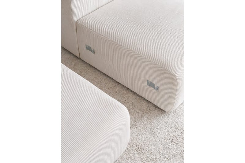 Yolo Hjørnesofa 4-pers - Hvid - Møbler - Sofaer - Hjørnesofa - Hjørnesofa med chaiselong