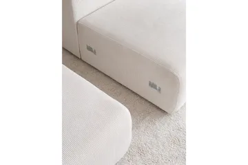Yolo Hjørnesofa 4-pers - Hvid - Møbler - Sofaer - Sofa med chaiselong - 4 personers sofa med chaiselong
