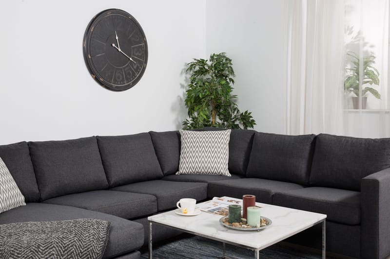 Zero Hjørnesofa med Chaiselong Vendbar - Mørkegrå - Møbler - Sofaer - Hjørnesofa - Hjørnesofa med chaiselong