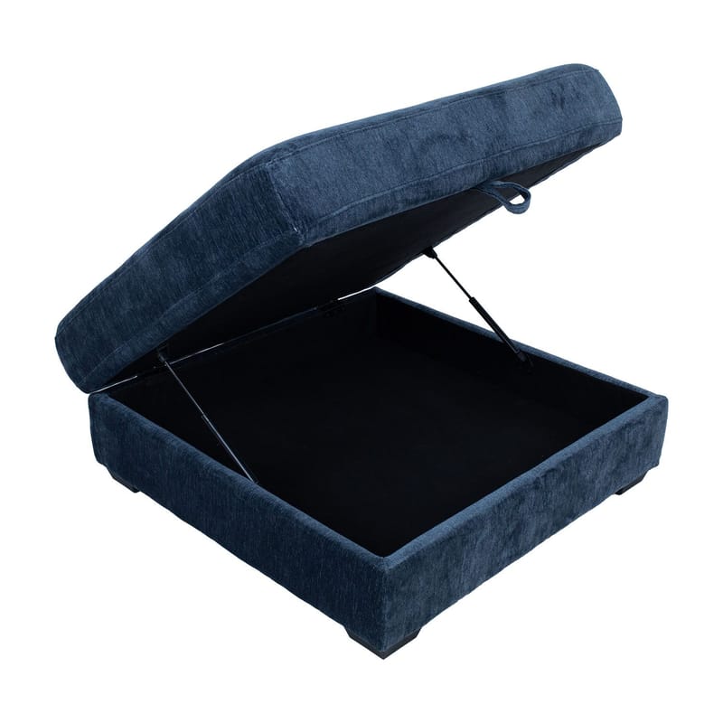 Hjørnesofa/ottoman Denvi - mørkeblå - Møbler - Sofaer - Hjørnesofa