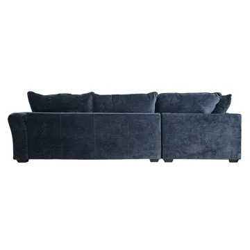 Hjørnesofa/ottoman Denvi - mørkeblå - Møbler - Sofaer - Hjørnesofa