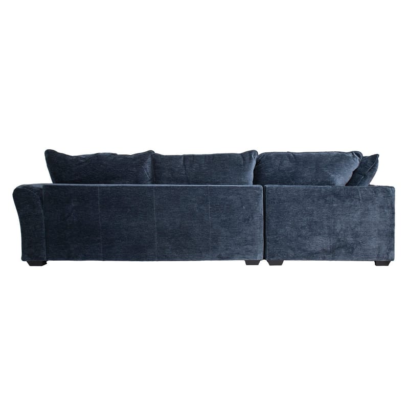 Hjørnesofa/ottoman Denvi - mørkeblå - Møbler - Sofaer - Hjørnesofa