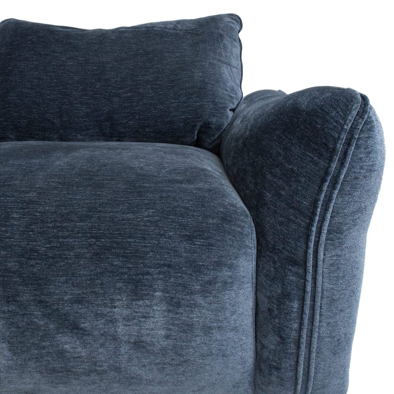 Hjørnesofa/ottoman Denvi - mørkeblå - Møbler - Sofaer - Hjørnesofa