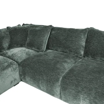 Hjørnesofa/ottoman Denvi - mintgrøn - Møbler - Sofaer - Hjørnesofa