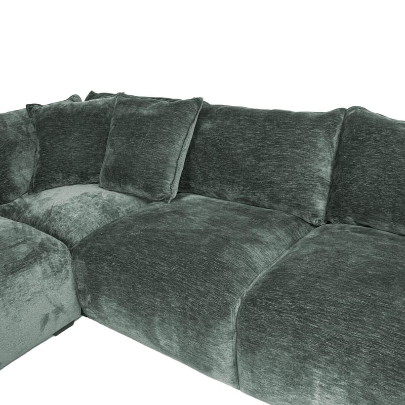 Hjørnesofa/ottoman Denvi - mintgrøn - Møbler - Sofaer - Hjørnesofa